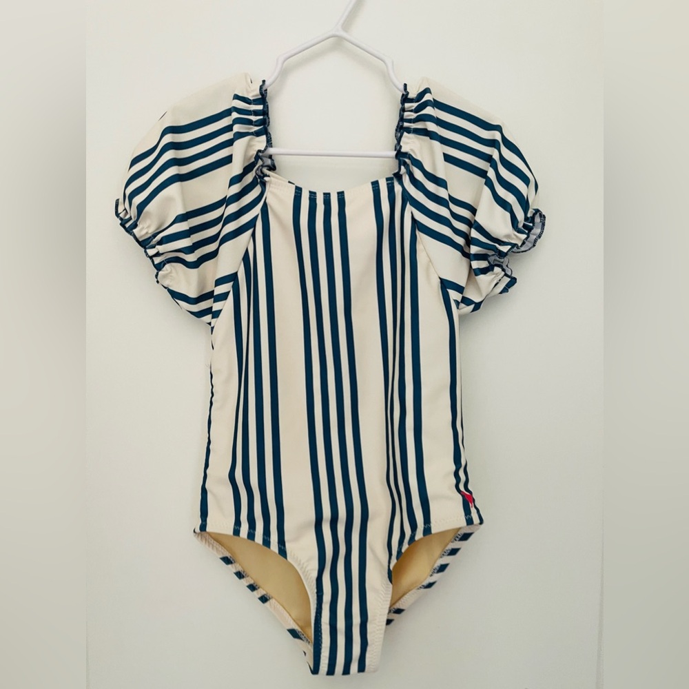 Pink Chicken Girls Lexi Swim Suit - Blue & White Stripe